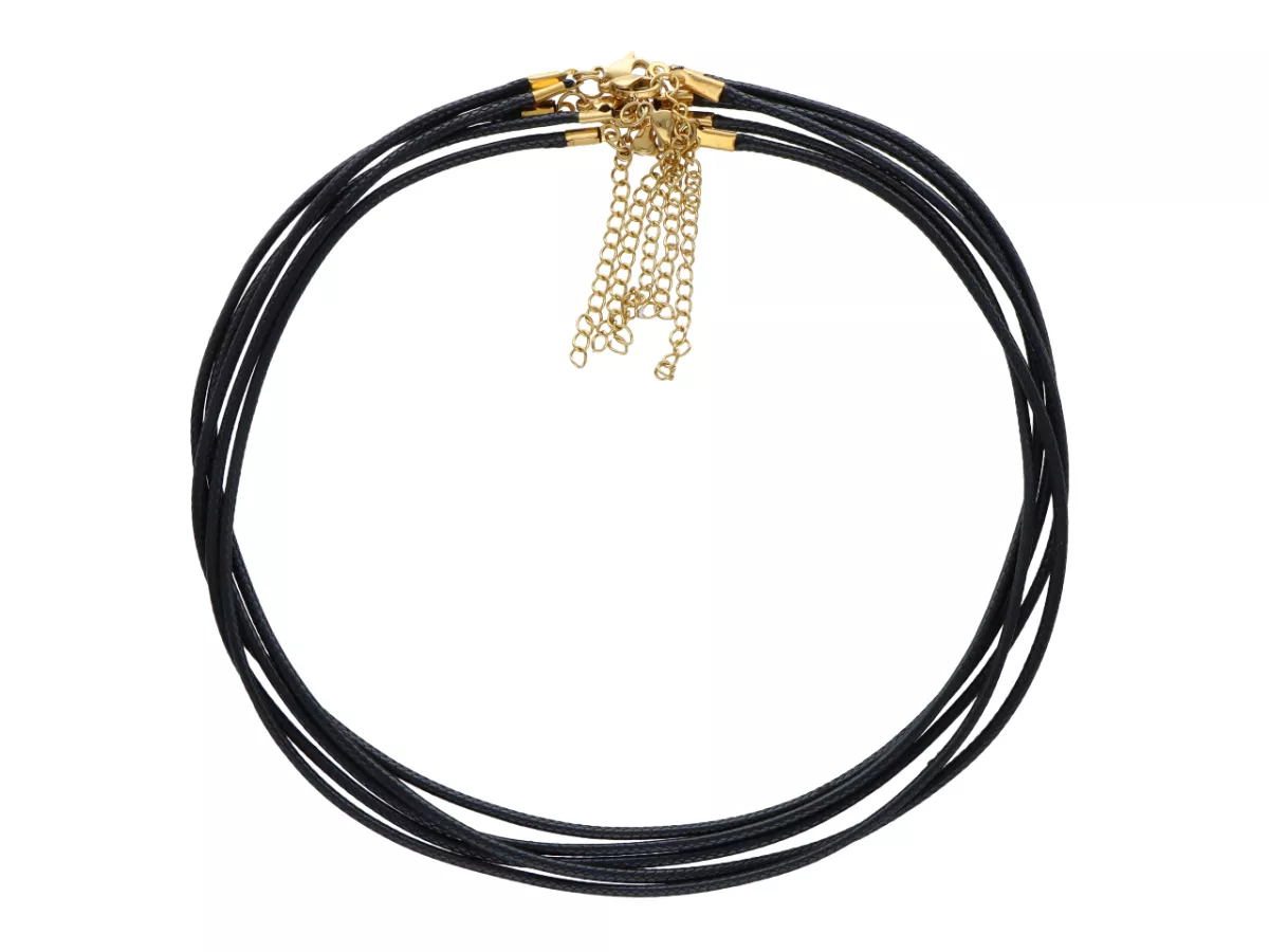 L3O76 BAZA NASZYJNIKA SZNUREK I STAL CHIRURGICZNA 50+5cm 5 SZTUK