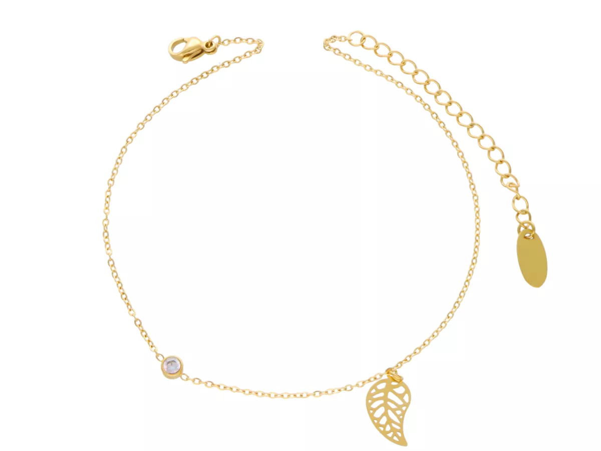 R3N06 BRANSOLETKA NA NOGĘ ZE STALI CHIRURGICZNEJ