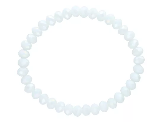 R4G19 BRANSOLETKA KRYSZTAŁKI 6 mm NA GUMCE