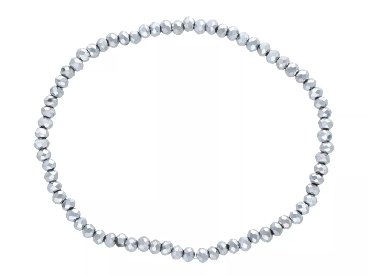 R4C23 BRANSOLETKA KRYSZTAŁKI 3 mm NA GUMCE