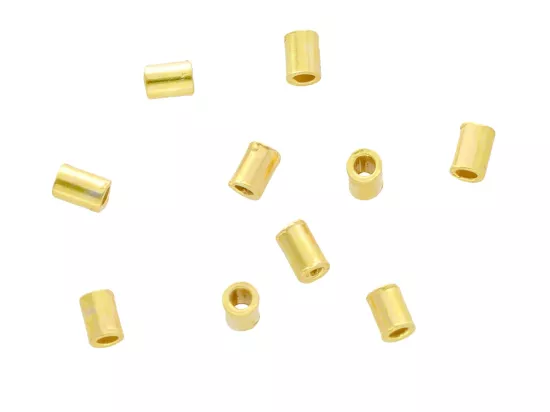 P3K26 RURKI 2/1,5 mm SREBRO 925 POZŁACANE - 10 SZTUK