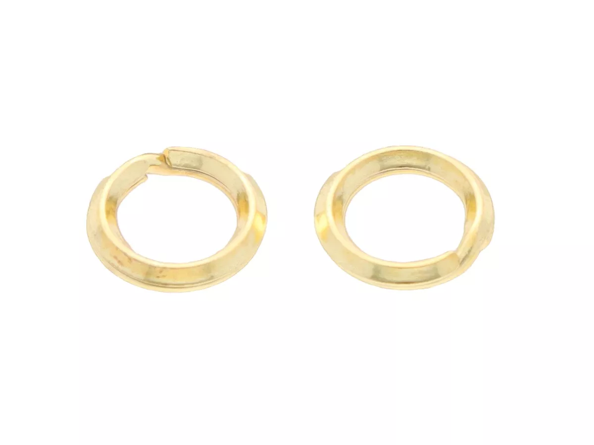 P3H62 KÓŁKA SPRĘŻYNKI 6 mm SREBRO 925 POZŁACANE - 2 SZTUKI