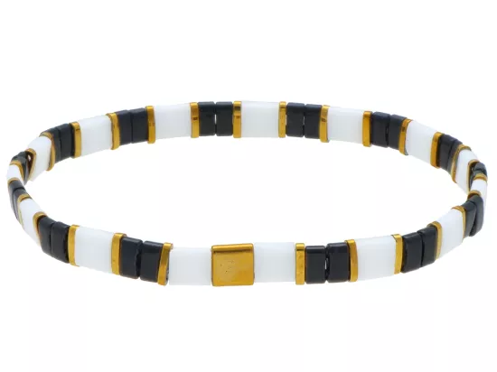 R4O47 BRANSOLETKA KORALIKI MIYUKI I HEMATYT