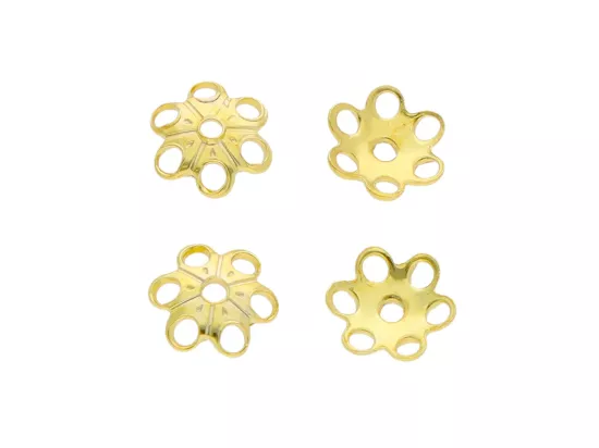 P3K54 PRZEKŁADKA OZDOBNA 5 mm SREBRO 925 POZŁACANE - 4 SZTUKI