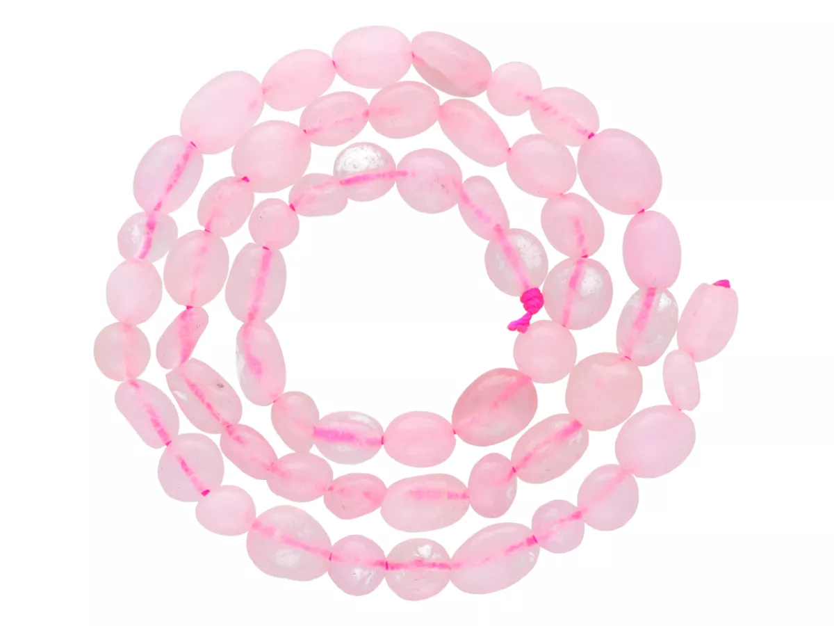 K7M19 KWARC RÓŻOWY BRYŁKI - 1 SZNUR