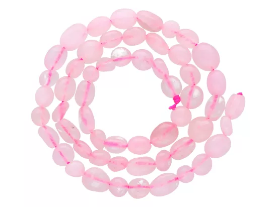 K7M19 KWARC RÓŻOWY BRYŁKI - 1 SZNUR