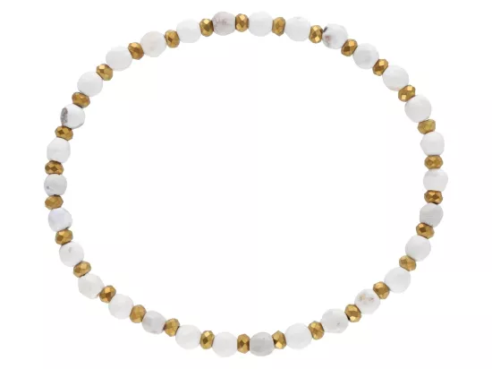 R5B08 BRANSOLETKA AGAT I HEMATYT