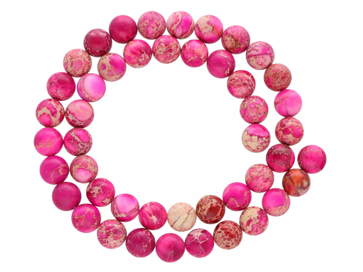 K7H25 JASPIS CESARSKI KULE 8,5 mm - 1 SZNUR