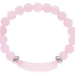 R4T11 BRANSOLETKA KWARC RÓŻOWY KULE 8,5 mm