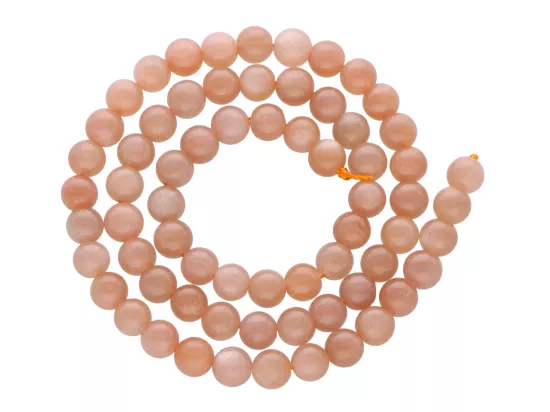 K7I97 KAMIEŃ SŁONECZNY KULE 6,5 mm - 1 SZNUR