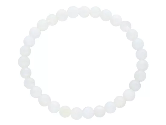 R4J26 BRANSOLETKA KAMIEŃ KSIĘŻYCOWY LUX KULE 6,5 mm