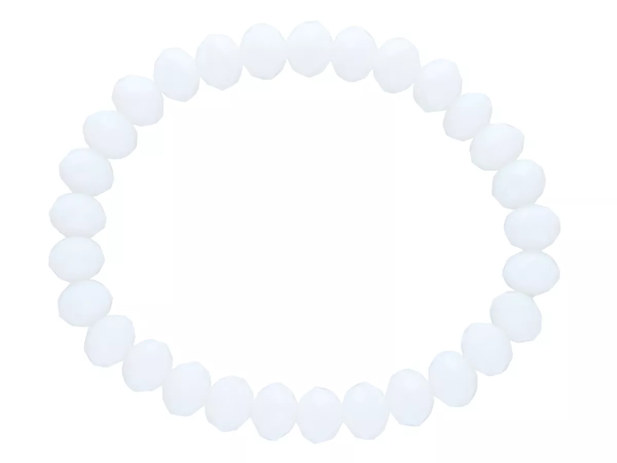 R2J36 BRANSOLETKA KRYSZTAŁKI 8 mm NA GUMCE