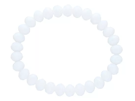 R2J36 BRANSOLETKA KRYSZTAŁKI 8 mm NA GUMCE