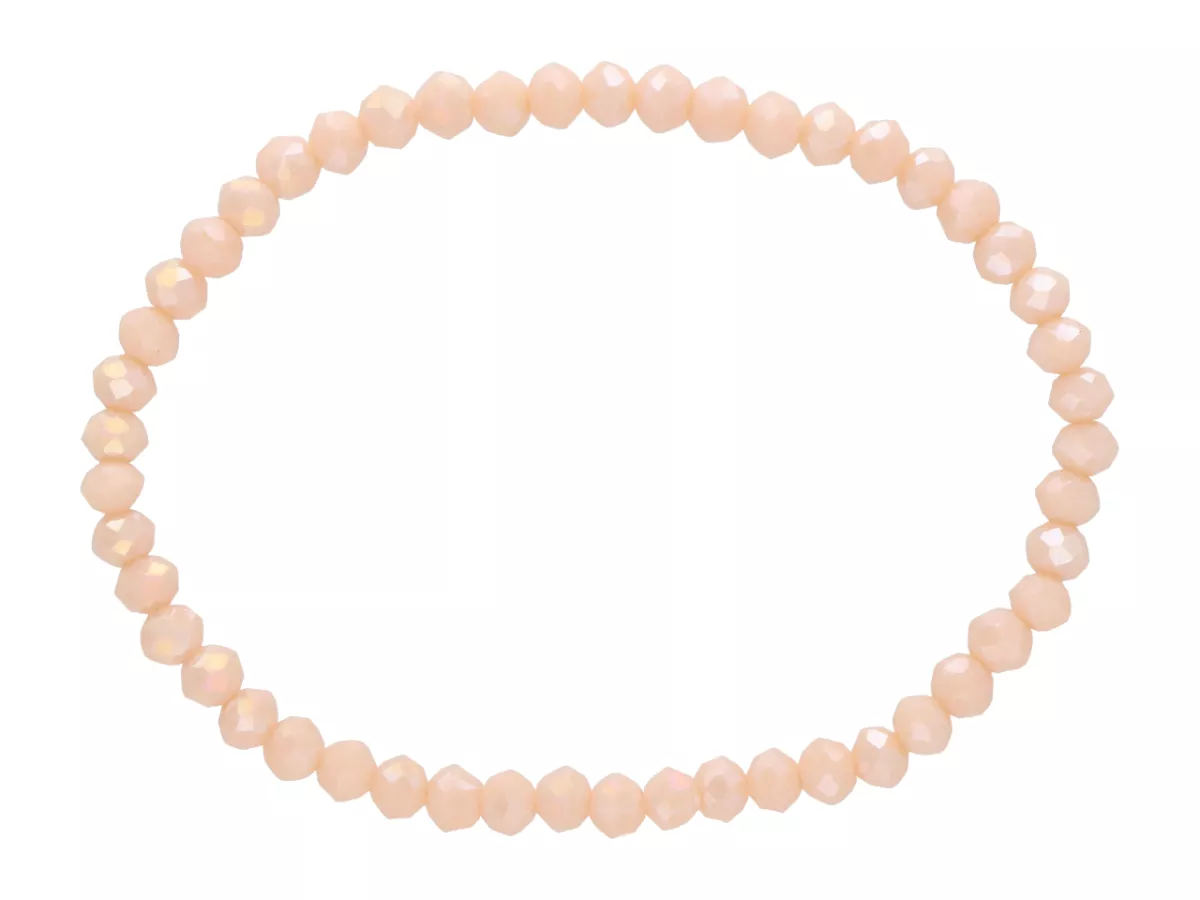 R4C76 BRANSOLETKA KRYSZTAŁKI 4,5 mm NA GUMCE