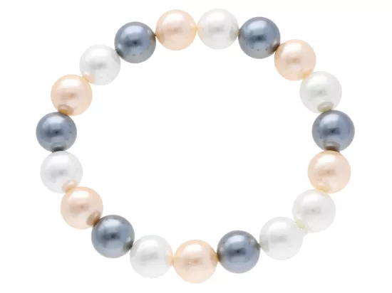R2W20 BRANSOLETKA PERŁA MAJORKA KULE 10 mm