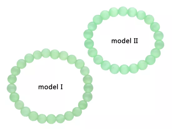R4I22 BRANSOLETKA KOCIE OKO KULE 8 mm