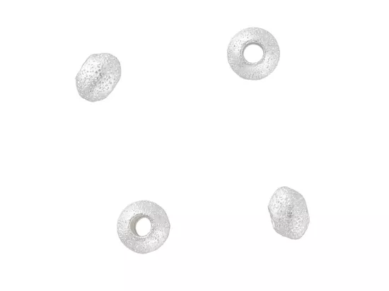 P3K14 PRZEKŁADKA DYSK MŁOTKOWANY 3 mm SREBRO 925 - 4 SZTUKI