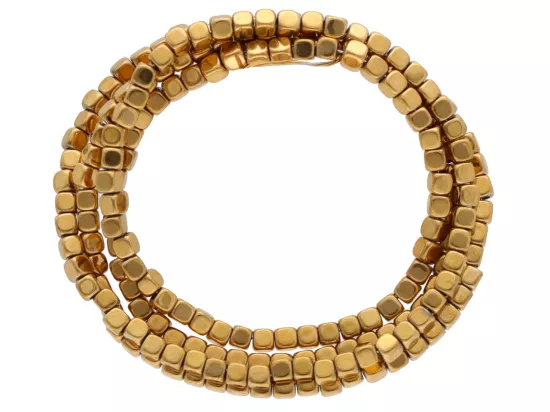 K7O80 HEMATYT MIODOWY KOSTKI 2/2 mm - 1 SZNUR