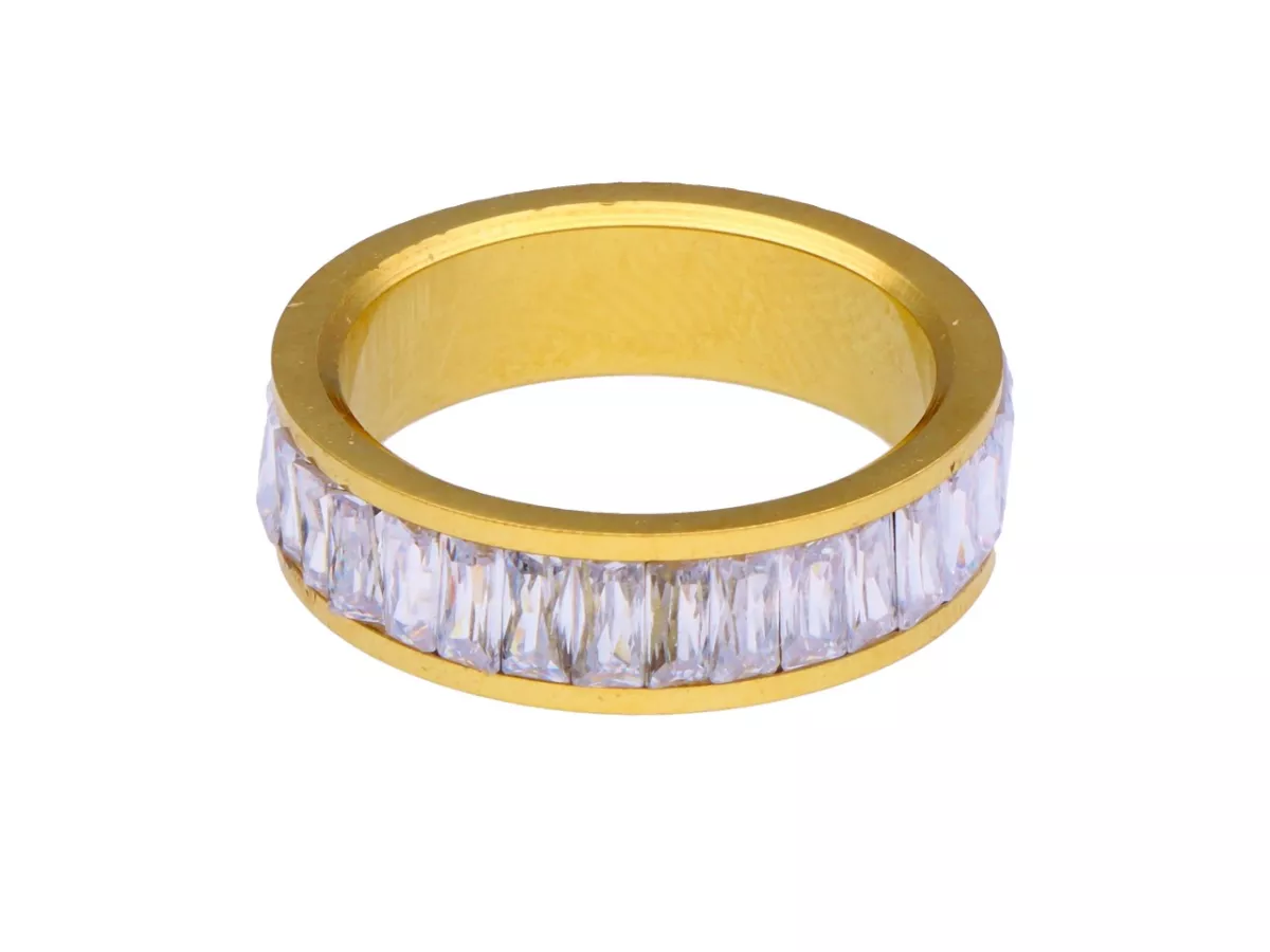 R4A19 PIERŚCIONEK ZE STALI CHIRURGICZNEJ - 1 SZTUKA