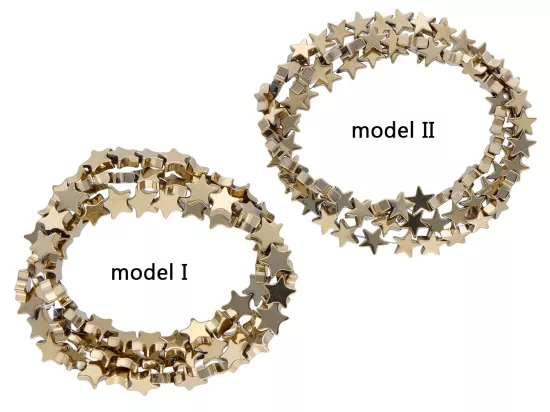 K6R55 HEMATYT GWIAZDKI 6,5 mm - 1 SZNUR