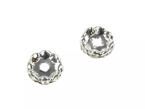 P4N58 PRZEKŁADKI Z CYRKONIAMI 10 mm - 2 SZTUKI