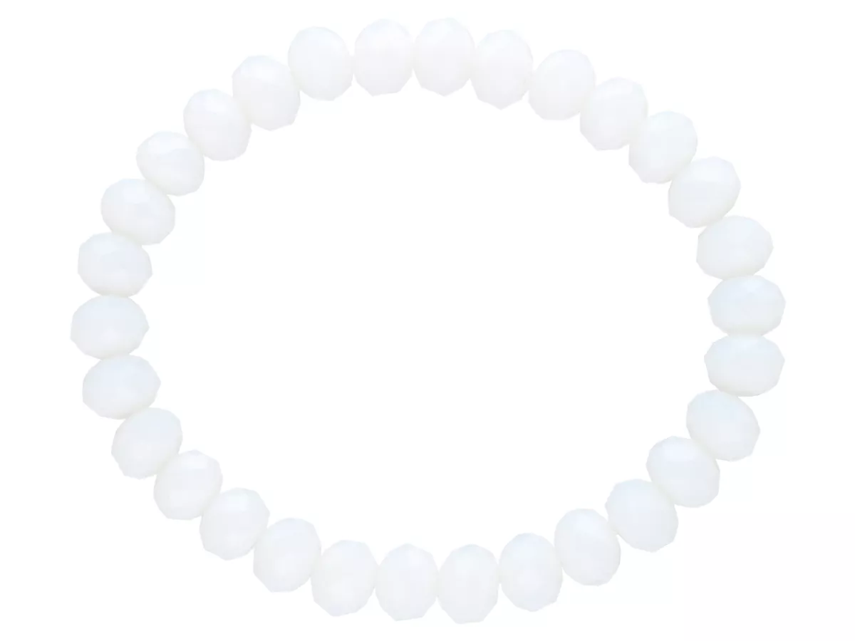 R1P34 BRANSOLETKA KRYSZTAŁKI 8 mm NA GUMCE