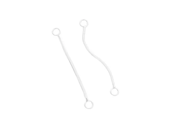 P3L13 BAZA KOLCZYKA LINKA 30 mm SREBRO 925 - 2 SZTUKI