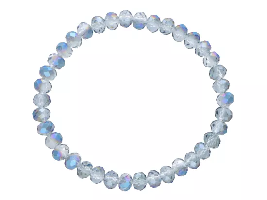 R4G29 BRANSOLETKA KRYSZTAŁKI 6 mm NA GUMCE