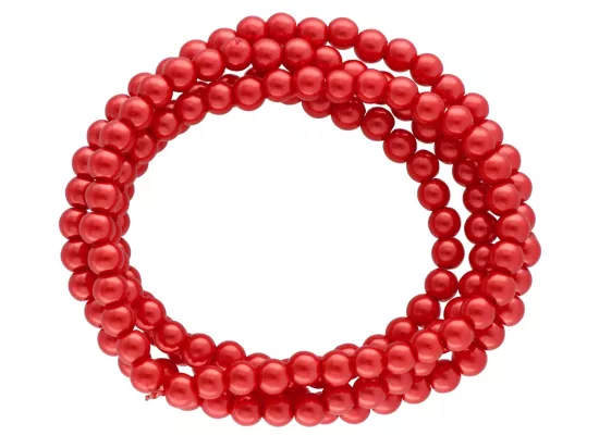 P1G02 PERŁY SZKLANE 6 mm - 1 SZNUR