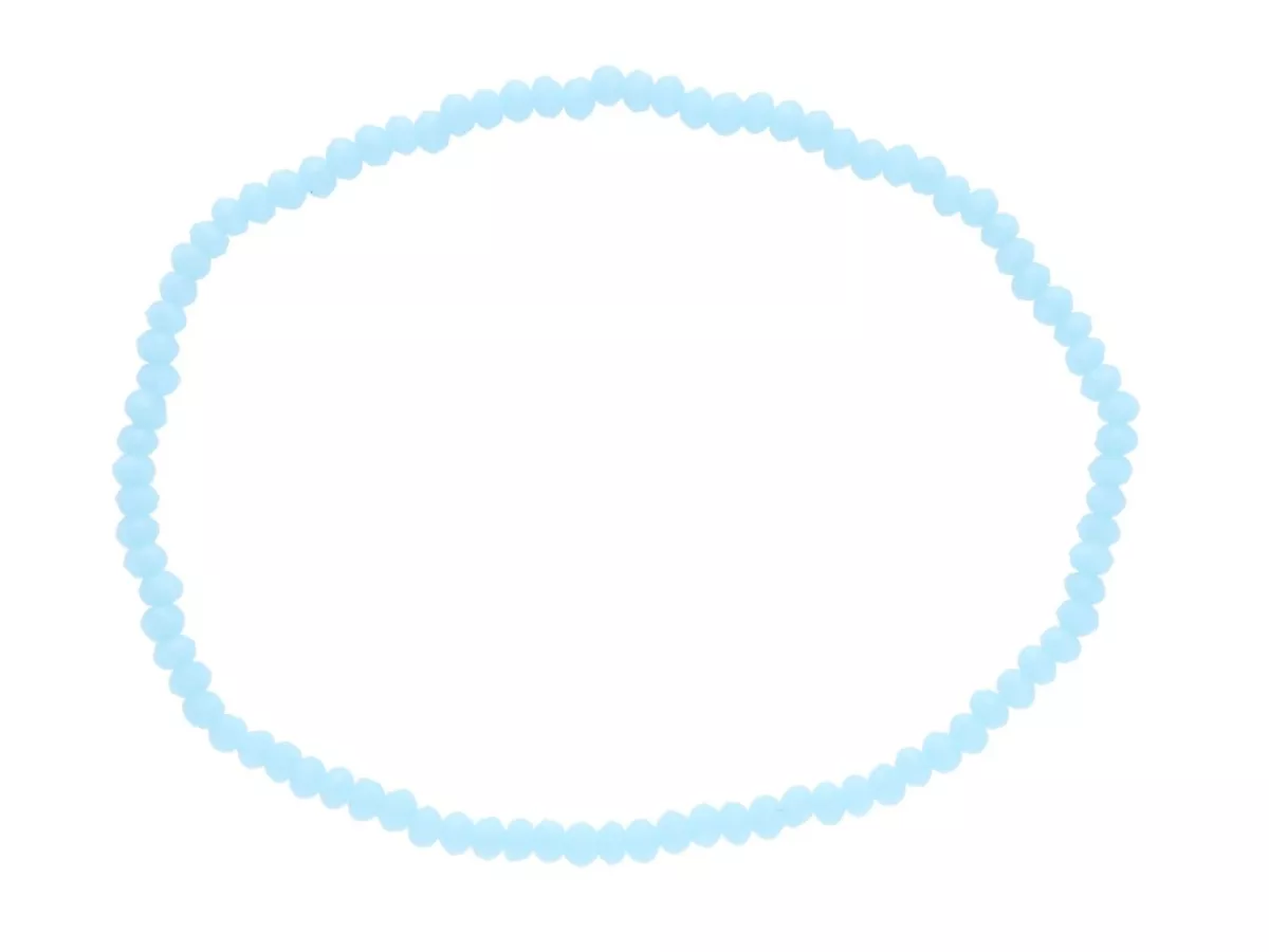 R3U24 BRANSOLETKA KRYSZTAŁKI 2,5 mm NA GUMCE