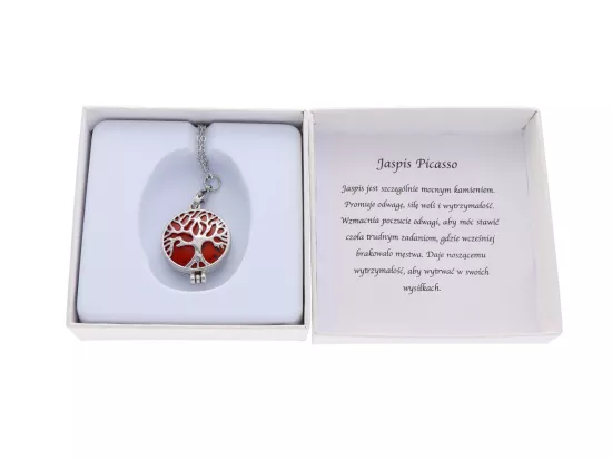 N2X63 NASZYJNIK STAL CHIRURGICZNA - JASPIS PICASSO