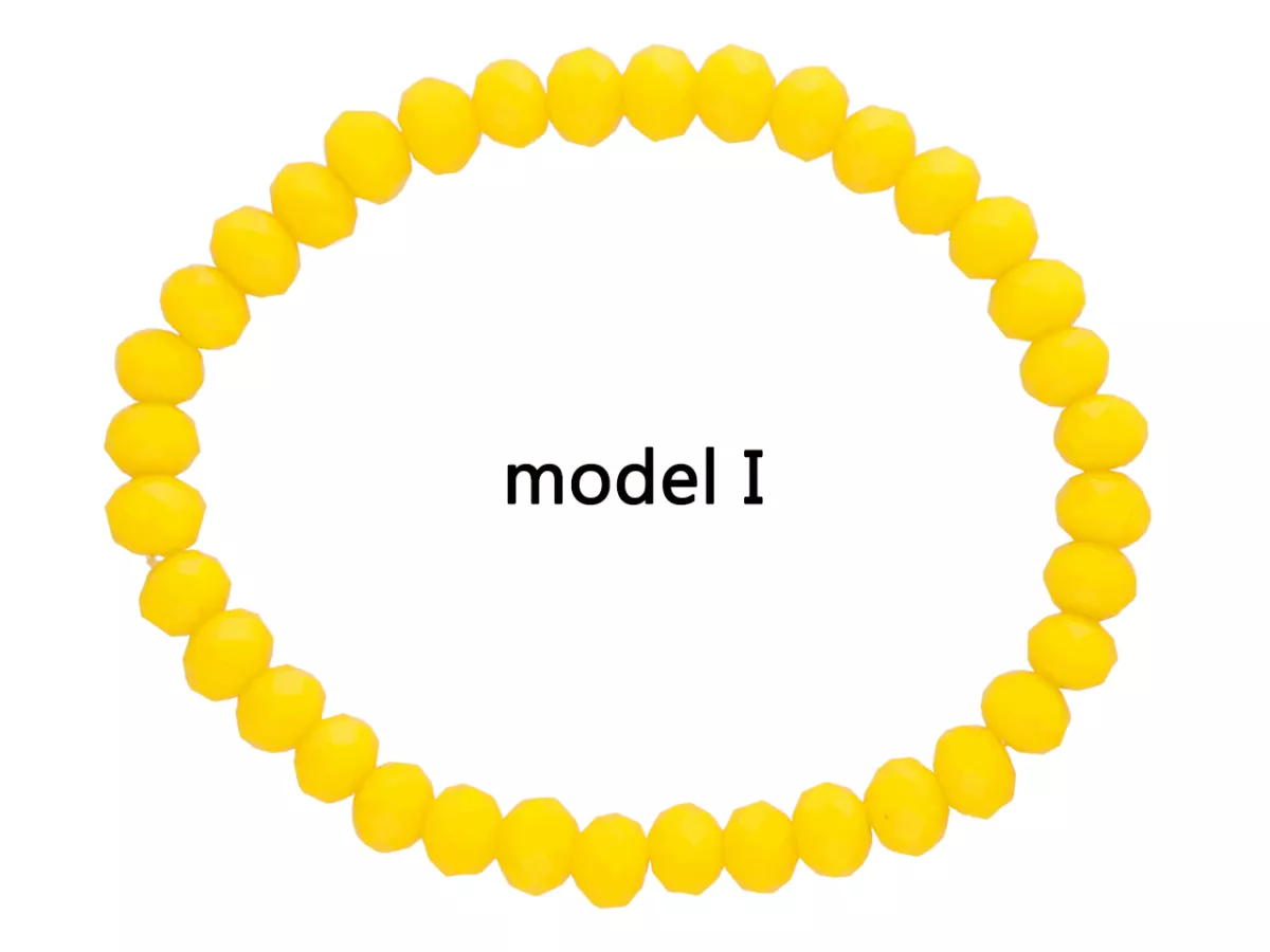 R2P69 BRANSOLETKA KRYSZTAŁKI 6 mm NA GUMCE