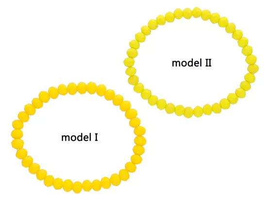R2P69 BRANSOLETKA KRYSZTAŁKI 6 mm NA GUMCE