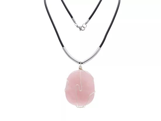 N2L58 NASZYJNIK KWARC RÓŻOWY