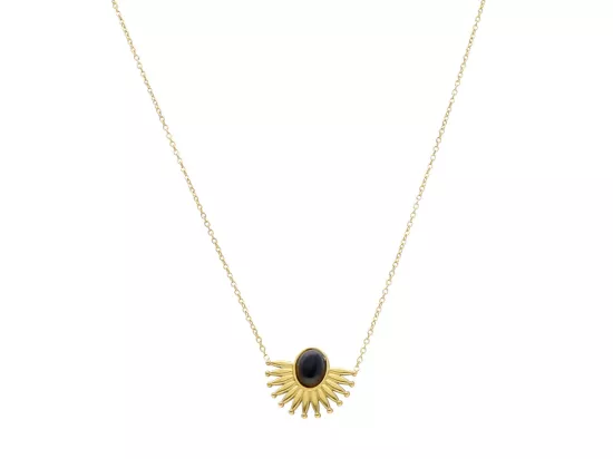 N3N60 NASZYJNIK ONYKS I STAL CHIRURGICZNA