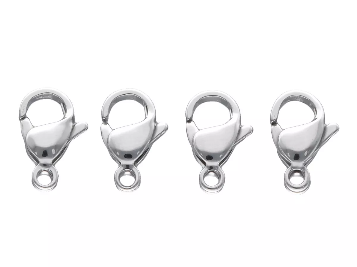 P5U27 ZAPIĘCIE KARABIŃCZYK STAL CHIRURGICZNA 11 mm - 4 SZTUKI