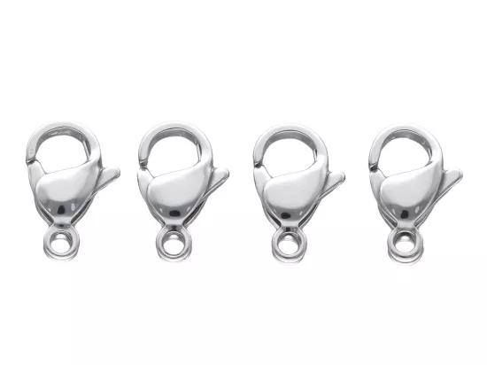 P5U27 ZAPIĘCIE KARABIŃCZYK STAL CHIRURGICZNA 11 mm - 4 SZTUKI