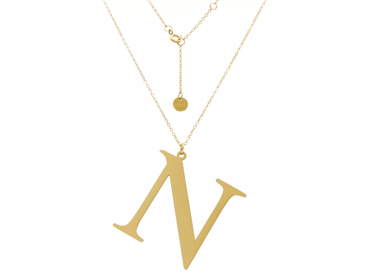 N2Z14 NASZYJNIK STAL CHIRURGICZNA - LITERKA 