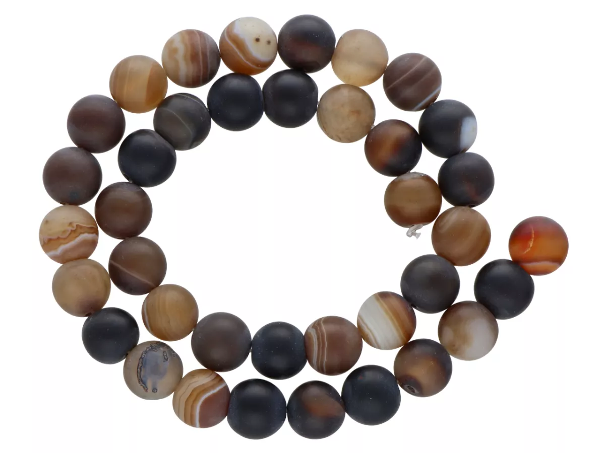 K6B63 AGAT MATOWY COFFEE KULE 10,5mm 1SZNUR