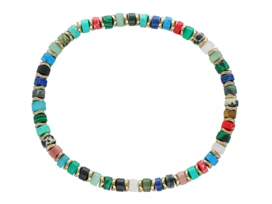 R5E37 BRANSOLETKA MIX KAMIENI I HEMATYT