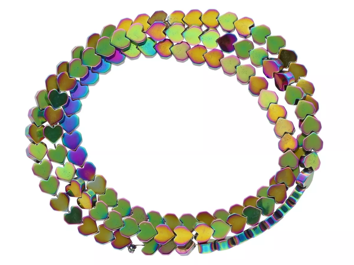 K6X56 HEMATYT SERDUSZKA 4/3,5 mm - 1 SZNUR