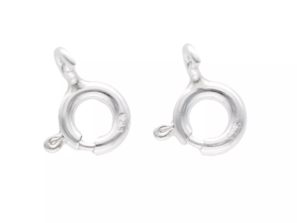 P3A06 ZAPIĘCIE FEDERING 5 mm SREBRO 925 - 2 SZTUKI