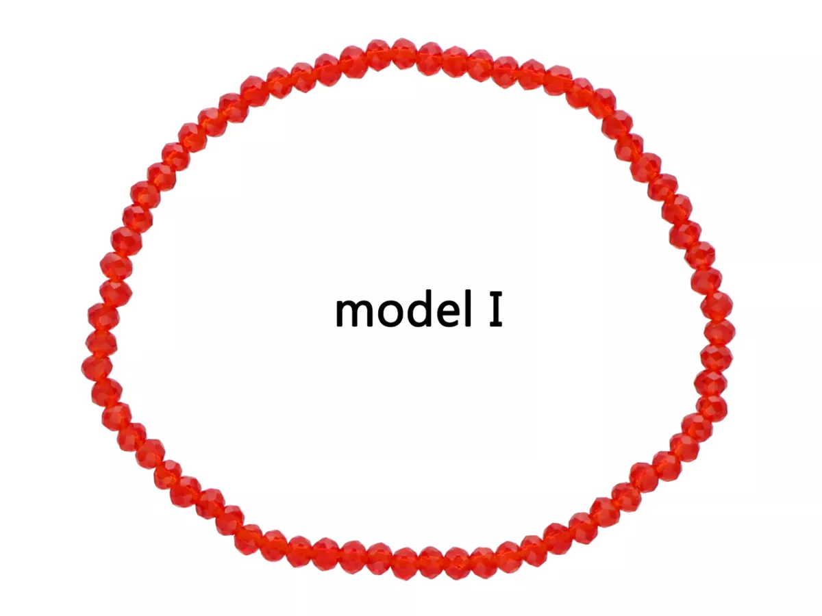 R3R30 BRANSOLETKA KRYSZTAŁKI 3 mm NA GUMCE