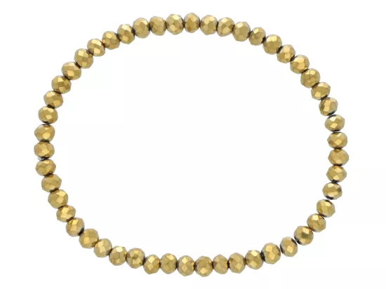 R4C62 BRANSOLETKA KRYSZTAŁKI 4,5 mm NA GUMCE