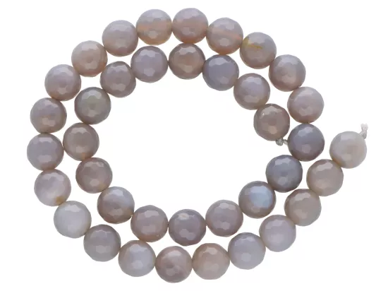 K5Z86 AGAT SZARY KULE FASET 10 mm - 1 SZNUR