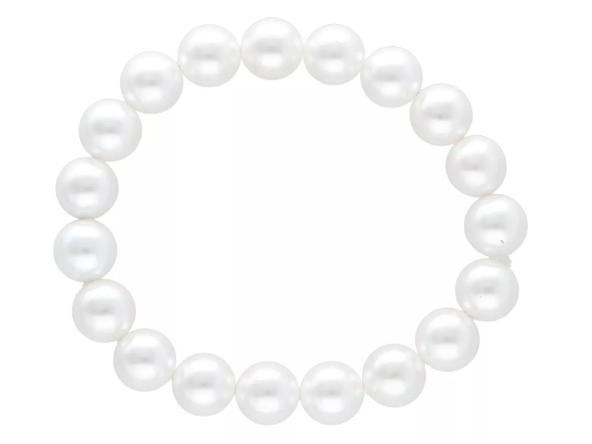 R2W16 BRANSOLETKA PERŁA MAJORKA KULE 10 mm