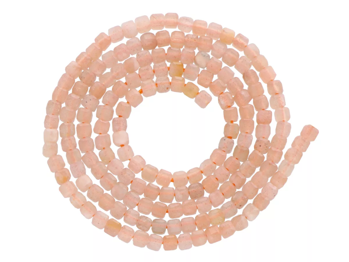 K7H51 KAMIEŃ SŁONECZNY KOSTKI 2,5/2,5 mm - 1 SZNUR