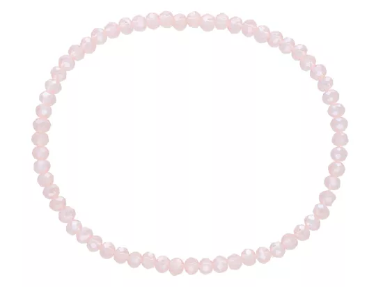 R3C22 BRANSOLETKA KRYSZTAŁKI 3,5 mm NA GUMCE