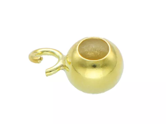 P3I80 BAZA ZAWIESZKI 6 mm SREBRO 925 POZŁACANE - 1 SZTUKA