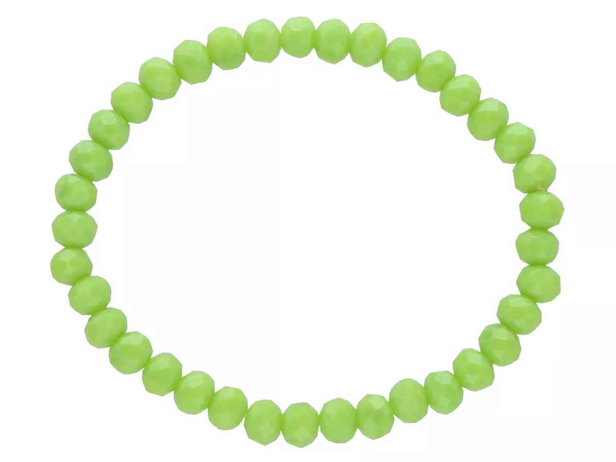 R2P78 BRANSOLETKA KRYSZTAŁKI 6 mm NA GUMCE